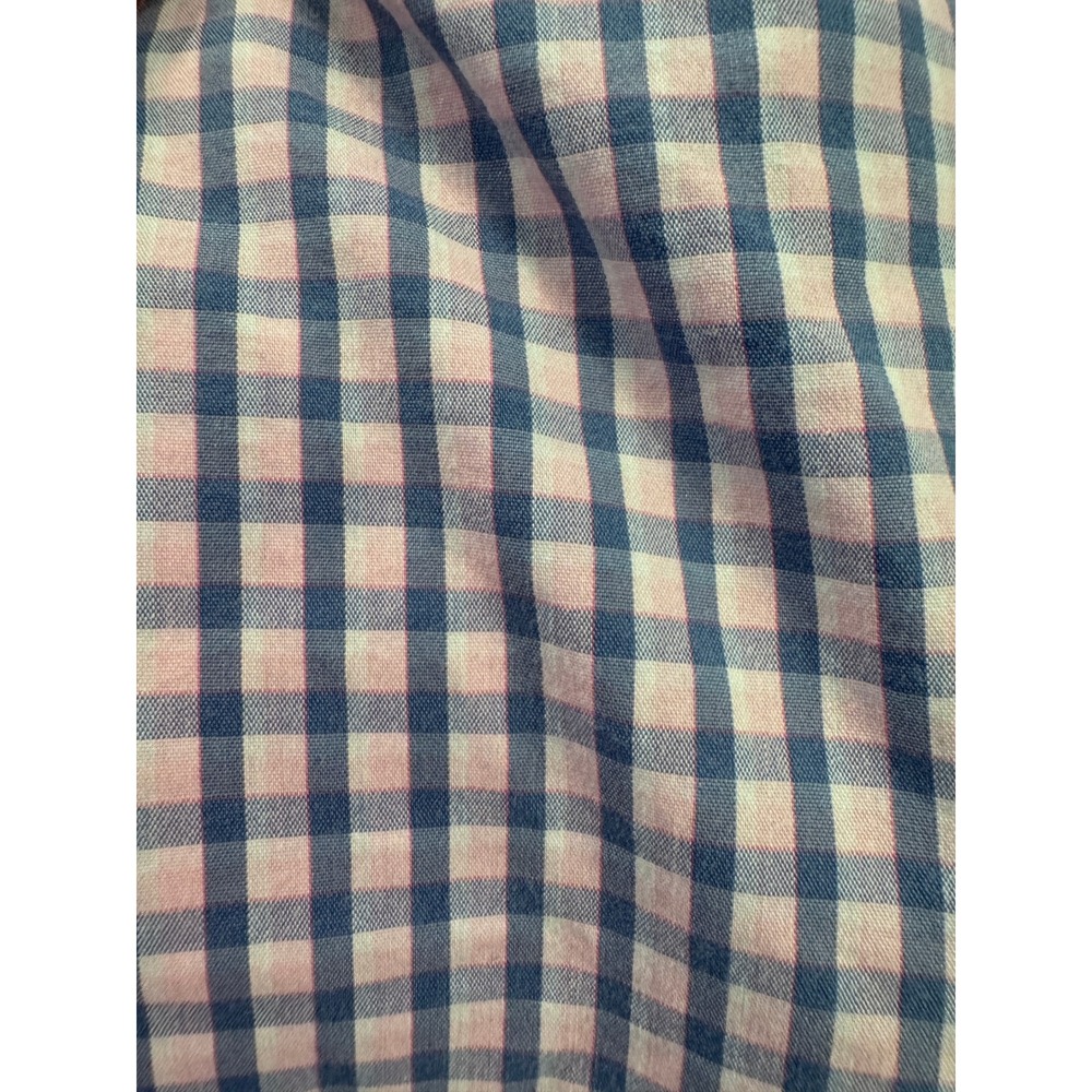 J.Crew Performance Slim Untucked Shirt XL Mens Blue Pink Gingham Check Button Up - Picture 8 of 9